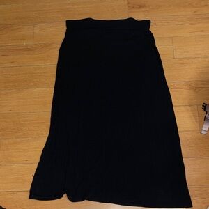Ava & Viv Black Maxi Skirt with Stretch Waistband